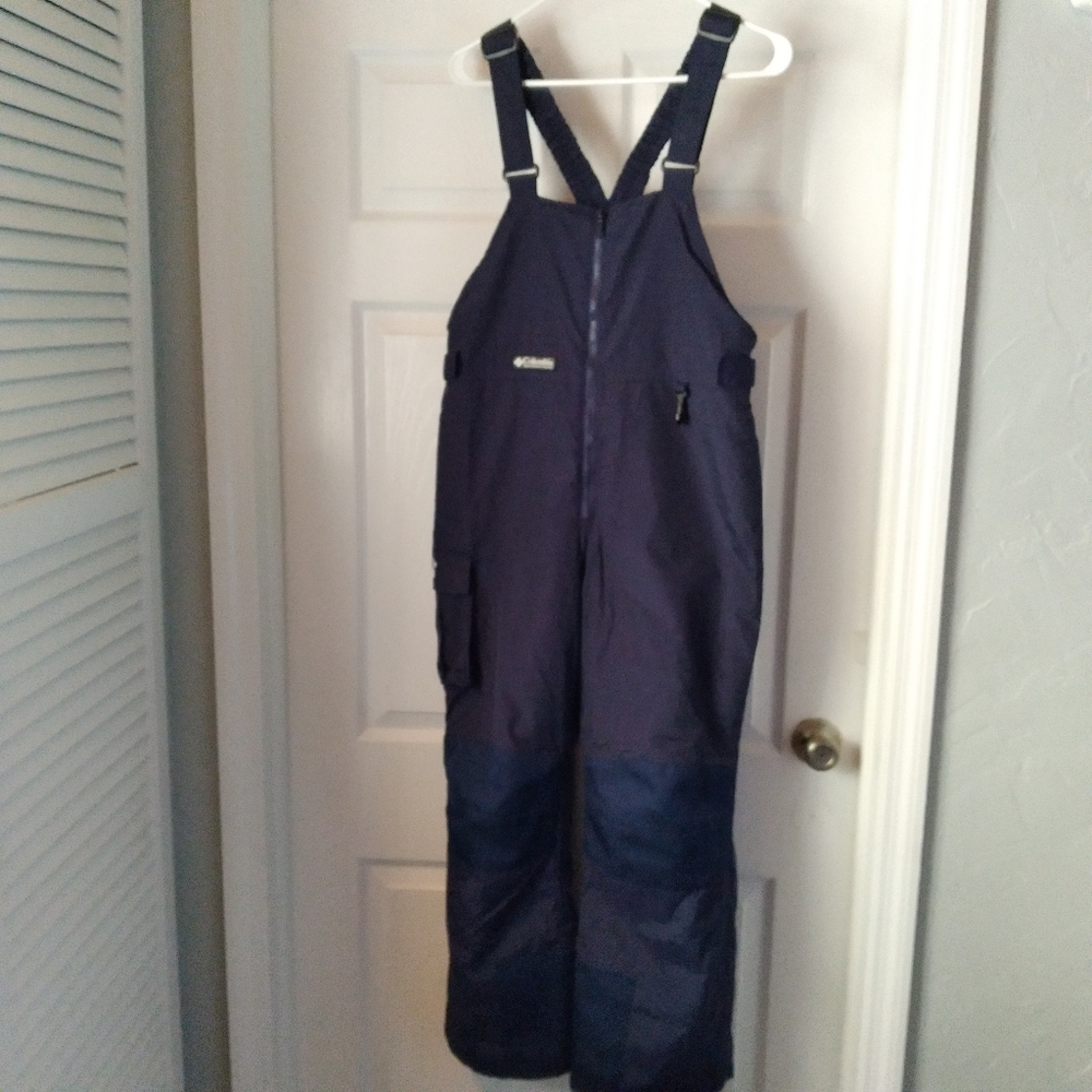 Sz. 14/16 Boys or Girls youth Columbia Navy Tectonite Overalls Snow Pants.